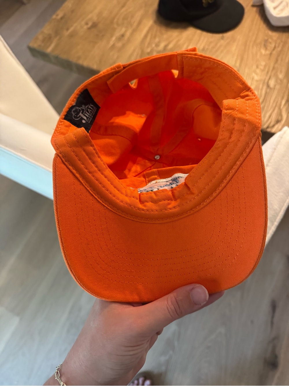 Vintage LBI Long Beach Island NJ Hat Orange - Picture 3 of 5